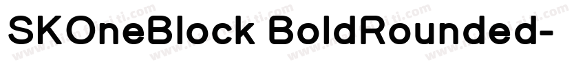 SKOneBlock BoldRounded字体转换